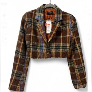 Cider Plaid Blazer